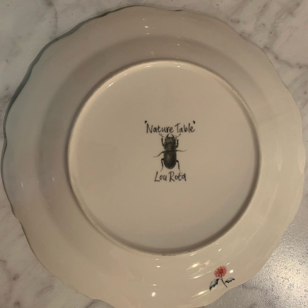 AUTH Anthropologie Lou Rita “Nature Table” Dinner Plate NWT - Picture 2 of 3